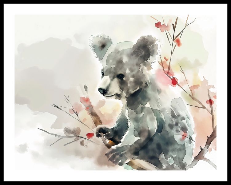 Plakat 65x50cm Akwarelowa Koala zdjęcie 3