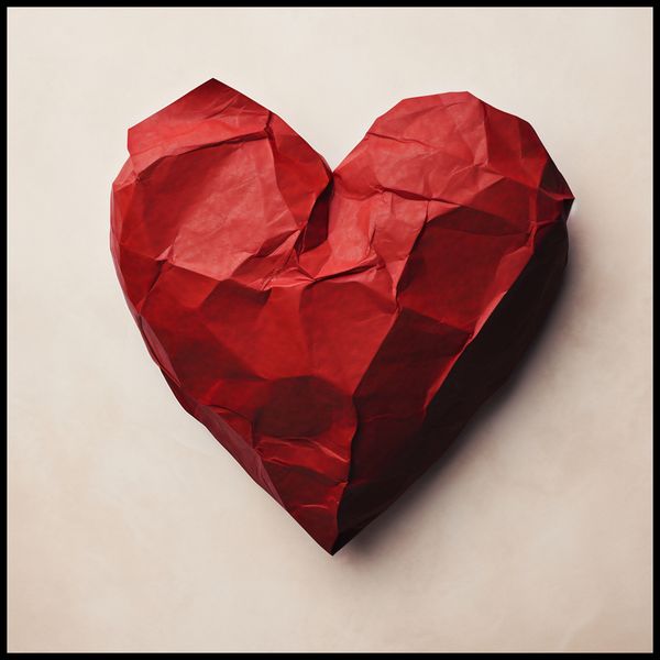 Plakat 90x90cm Kreślone Serce zdjęcie 2