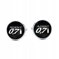 Spinki do mankietów Agent 0,7L Zabawny Prezent