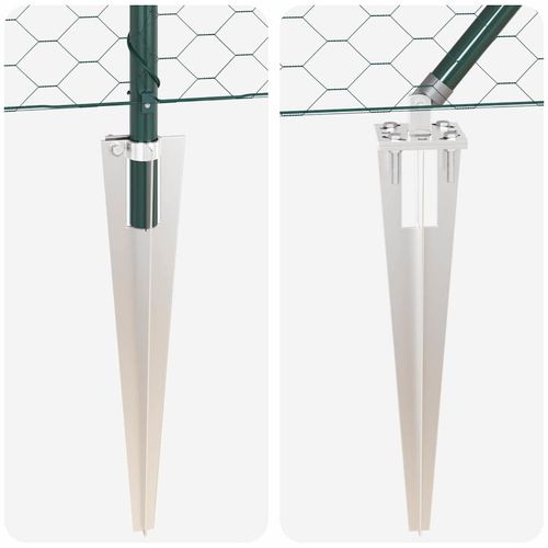 Ogrodzenie z słupkami Zielony 1.2 x 100 m Stal pokryta PCV na Arena.pl