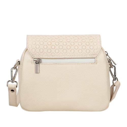 Torebka skórzana damska Canaletto kremowa z tłoczeniem TD655s248t12 na Arena.pl