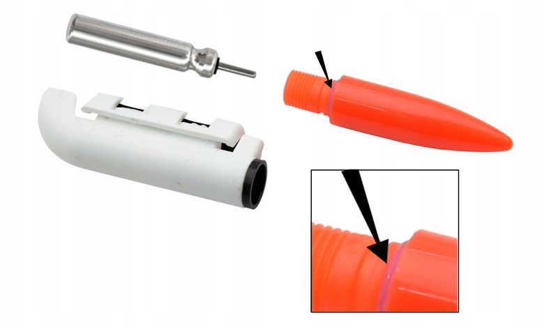 Świetlik elektroniczny sygnalizator brań na szczytówkę + bateria CR425 zdjęcie 14