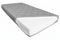 Materac Pianka 90x190x10 Dwustronny Antyalergiczny Pokrowiec Pikowany szary