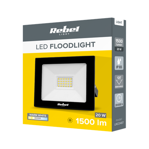 Reflektor LED Rebel  20W, 3000K na Arena.pl