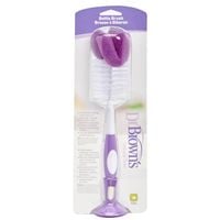 DR. BROWN'S Szczotka do mycia butelek i smoczków z gąbką fioletowa
