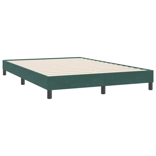 Łóżko typu Box Spring bez materaca Ciemnozielone 160x220 cm na Arena.pl