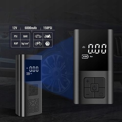 KOMPRESOR SAMOCHODOWY POMPKA DO ROWERU AKUMULATOR 6000 MAH na Arena.pl