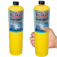 Gaz profesjonalny MAP PROFI propylen z gwintem 400g 1900ST. ELICO 2 SZTUKI