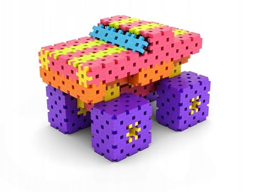 KLOCKI KONSTRUKCYJNE WAFLE MELI BASIC TRAVEL BOX 1000 EL PUZZLE 3D GOFRY na Arena.pl