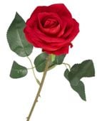 SZTUCZNE KWIATY RÓŻE RÓŻA ZAMSZOWA WELUROWA 46CM