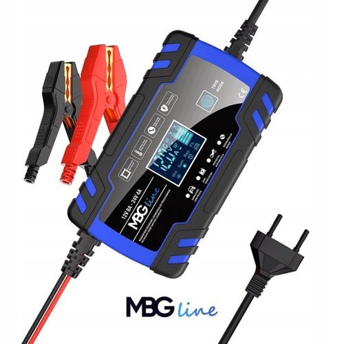 Mocny Prostownik Samochodowy Ładowarka Akumulatora LCD 24V 12V 8A AUTOMAT na Arena.pl