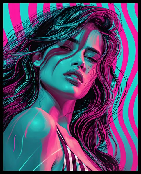 Plakat 40x50cm Neonowy Wzrok zdjęcie 2