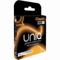 uniq classic bezlateksowe prezerwatywy 3 szt. ultracienkie przezroczyste