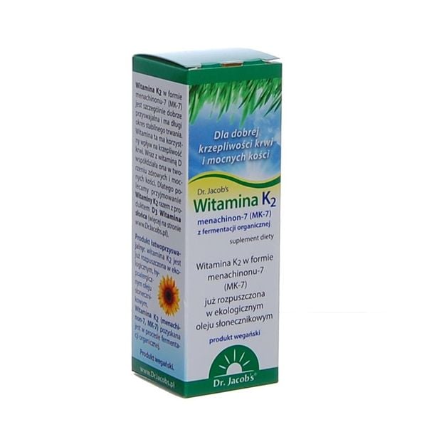 Witamina K2 Mk 7 Krople 20 Ml Dr Jacobs K2mk7 W Kroplach K2 Mk7