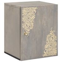 Szafka ścienna łazienkowa z drzwiami Szary 38 x 33 x 48 cm