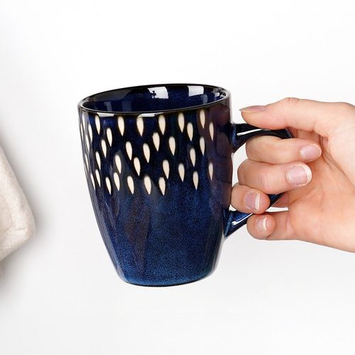 Kubek Granatowy na Napoje Ciepłe Zimne do Picia Kawy Herbaty Ziół Napojów na Arena.pl