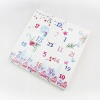 Pudełko /10 szt/ na Kalendarz Adwentowy - PASTELOWY z kratownicą