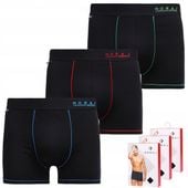 Bokserki Męskie Bawełna Gładkie KLASYCZNE DOPASOWANE MORAJ ZESTAW 3-PAK XL