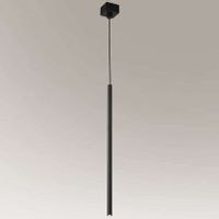 Wisząca LAMPA industrialna KOSAME 7844 Shilo metalowa OPRAWA tuba ZWIS loftowy czarny