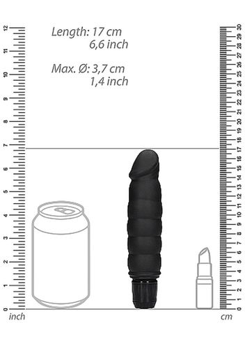 ribbed multispeed vibrator - black na Arena.pl