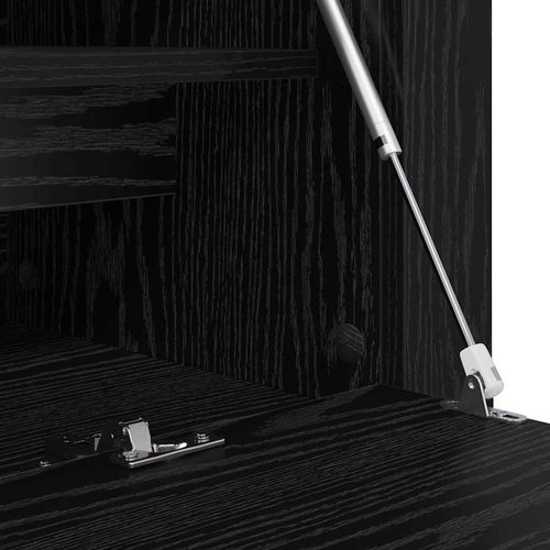 Szafka na buty z półką z drzwiami Czarny dąb 100 x 35 x 38 cm na Arena.pl