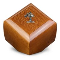 Solidna drewniana urna na prochy