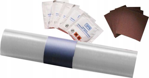 zestaw naprawczy do łatania plandek 220x32cm srebrny na Arena.pl