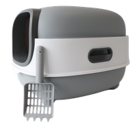 Kuweta dla kota szara zamykana z łopatką 56x39x40cm COSMO