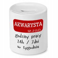 Dla Akwarysty Skarbonka Akwarysta Sp Z.o.o Z Nadrukiem Ze Zdjęciem