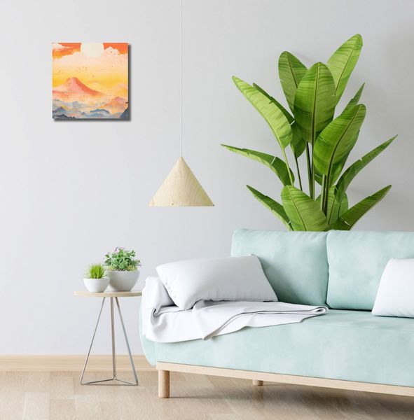 Obraz 30x30cm Świt nad Krainą Ciszych Gór zdjęcie 2