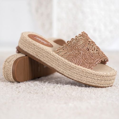 Klapki Espadryle Na Platformie r.39 na Arena.pl