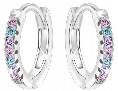 KOLCZYKI SREBRNE DLA DZIEWCZYNKI KÓŁKA koła SREBRO na Arena.pl