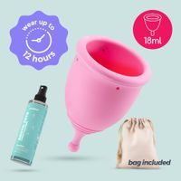 crushious minerva xs menstrual cup with pouch and toy cleaner 150 ml