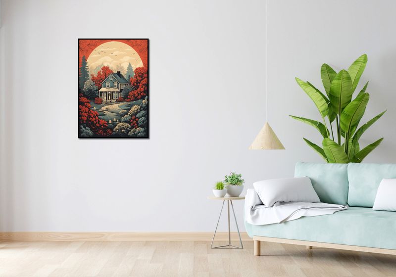 Plakat 59,4x84,1cm Idylla Rustykalna zdjęcie 4