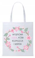 Dla Cioci Cioteczki Torba Eco Biała Shopper Z Nadrukiem Ze Zdjęciem