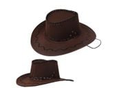 Kapelusz kowbojski welur western męski damski unisex lato