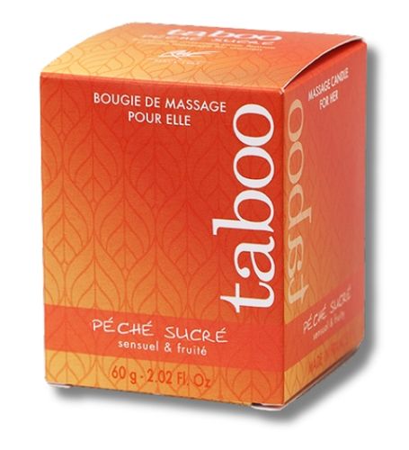 Świeca do masażu Taboo - słodka brzoskwinia na Arena.pl