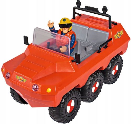 STRAŻAK SAM POJAZD HYDRUS Z FIGURKĄ ELVIS + AKCES. SAMOCHÓD TERENOWY na Arena.pl