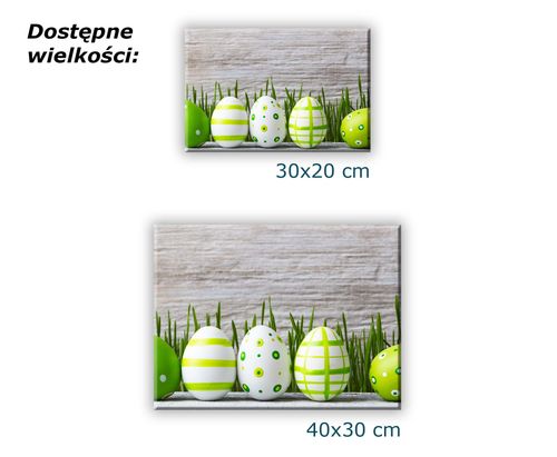 SZKLANA DESKA KUCHENNA 40x30 546b Zielone pisanki na Arena.pl