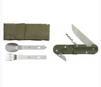 Niezbędnik turystyczny, wojskowy z korkociągiem, w pokrowcu