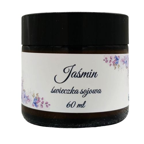 Świeczka Sojowa Jaśmin 60 ml – Ręcznie Robiona Drewniany Knot na Arena.pl