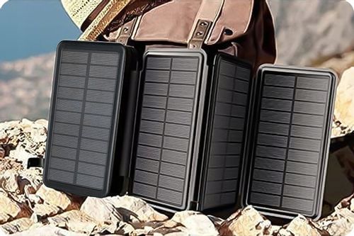 WEBSKI POWERBANK SOLARNY MOCNE 4 PANELE SOLARNE POJEMNOŚĆ 20000MAH USB-C na Arena.pl