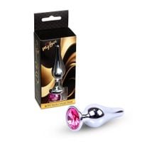 Mylove Toys - Jewellery Silver Butt Plug- Pink