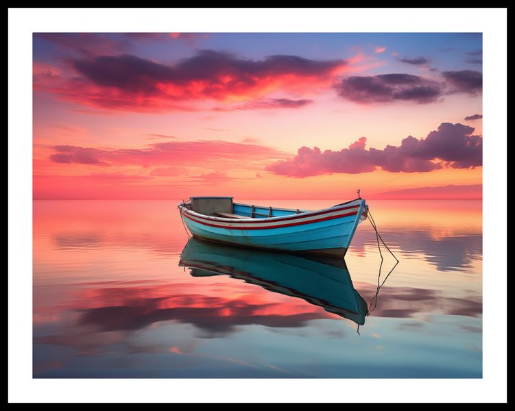 Plakat 65x50cm Spokój przed Połowem zdjęcie 3