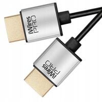 Kabel Przewód Techlink iWires Pro 711201 HDMI - HDMI 4K 1.5 m Czarny