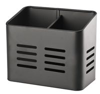 Pojemnik przybornik organizer ETTO na przybory kuchenne stal malowana proszkowo czarny