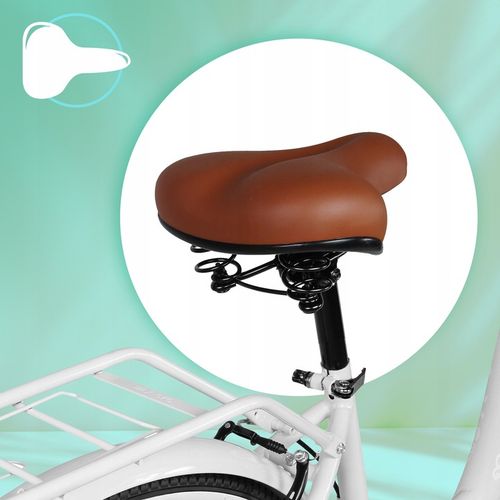 ROWER MIEJSKI DAMSKI 28'' DAMKA WIKLINOWY KOSZYK KOSZ 6 PRZERZUTKI SHIMANO na Arena.pl