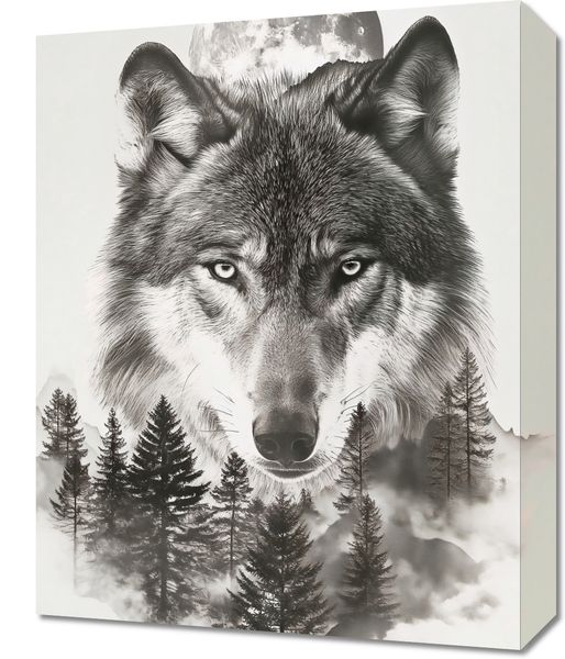 Obraz 40x50cm Wilczy Duch Lasu zdjęcie 1