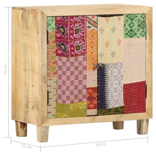 Szafka patchwork 70x35x75cm lite drewno mango VidaXL na Arena.pl