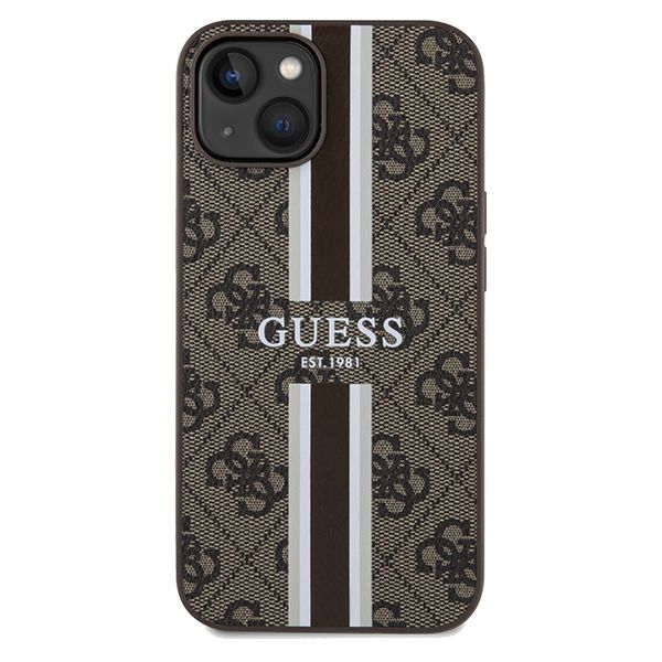 Etui Guess do iPhone 15, iPhone 14, iPhone 13, Brązowy, MagSafe zdjęcie 3